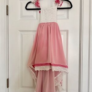 EUC Sz 6 Love & Grow Bubble Gum Pink High Low Sea Princess Dress